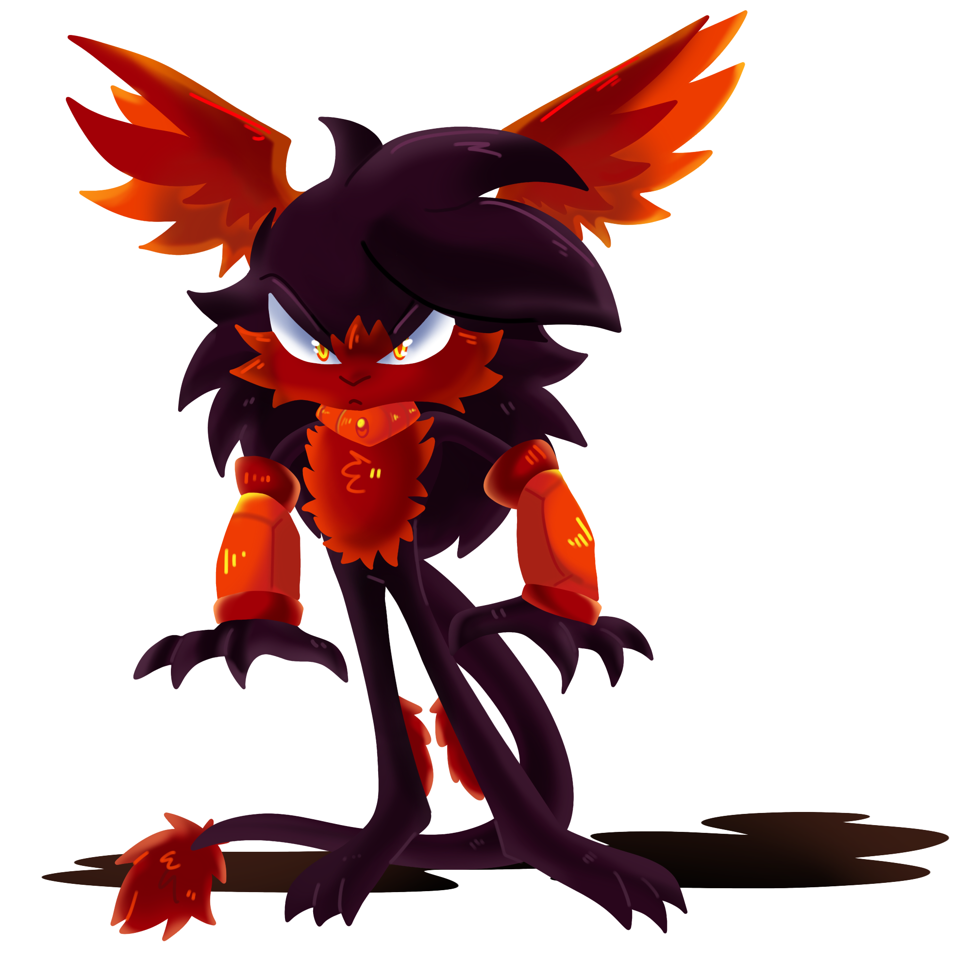 Black and Red Sonic character.